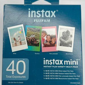 Fujifilm Instax Mini Variety Film Pack 40 Exposures - 4 Pack 2/2025 New In Box